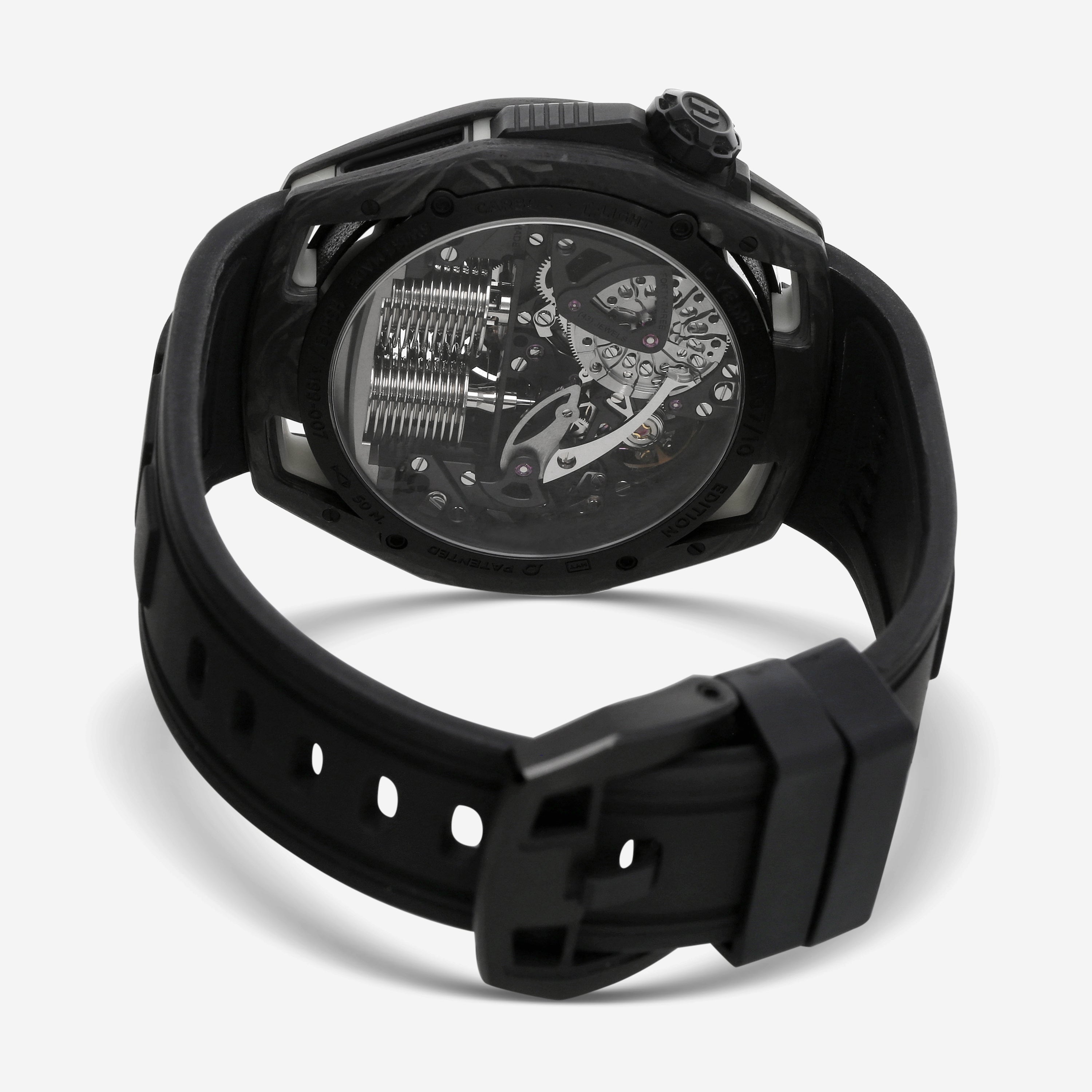 HYT Moon Runner White Neon Carbon & Tec Light Limited Edition Manual Wind Men's Watch H02800-A - THE SOLIST