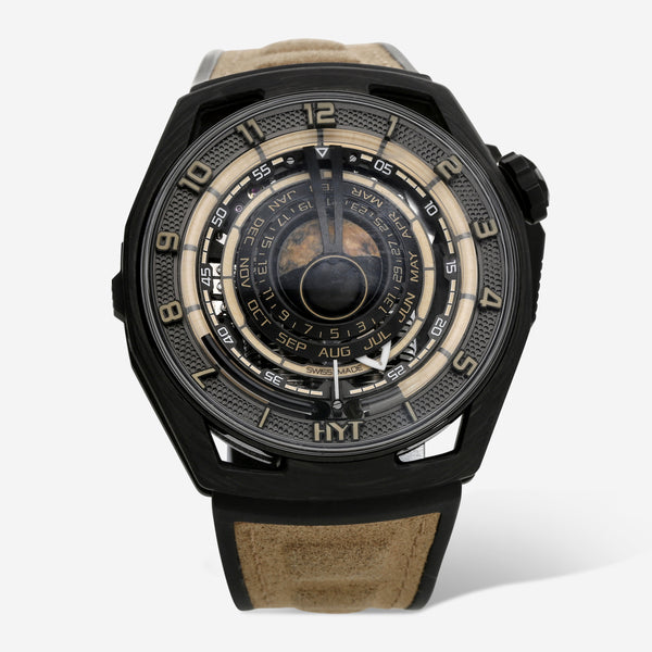 HYT Moon Runner Desert Titanium & Carbon Limited Edition Manual Wind Men's Watch H02984-A - THE SOLIST