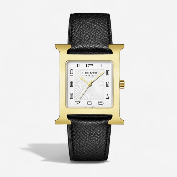Hermès Heure H Yellow Gold-Plated Stainless Steel Quartz Ladies Watch W036784WW00 - THE SOLIST