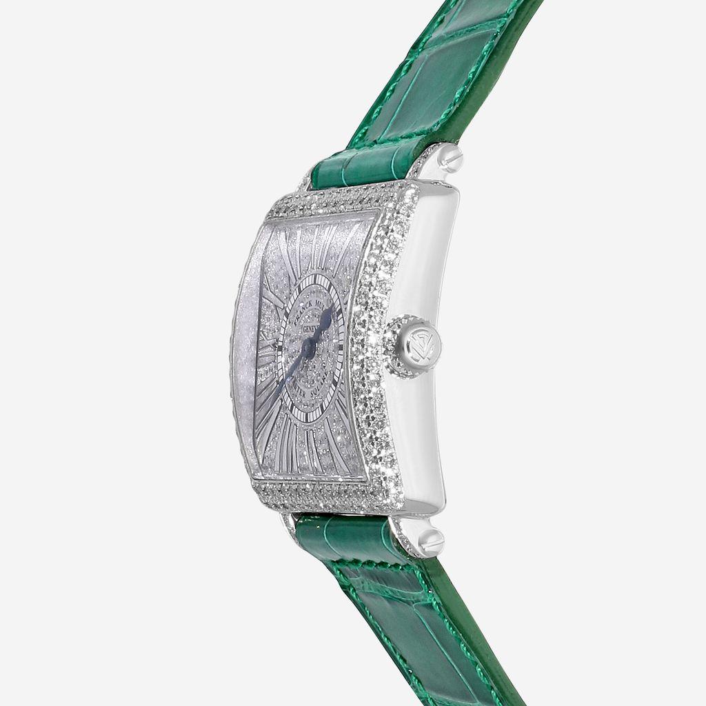 Franck Muller Master Square 18K White Gold Diamond Quartz Unisex Watch 6002LQZDC