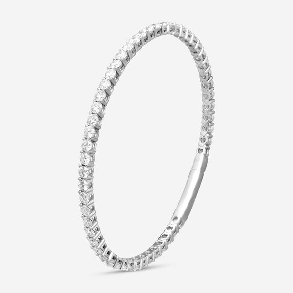 Ina Mar 14K White Gold Diamond Flex Tennis Bangle Bracelet B1100E-FW-500F - THE SOLIST
