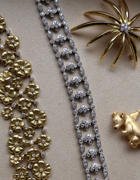 Suna Platinum Diamond Lace Bracelet B3661P - THE SOLIST