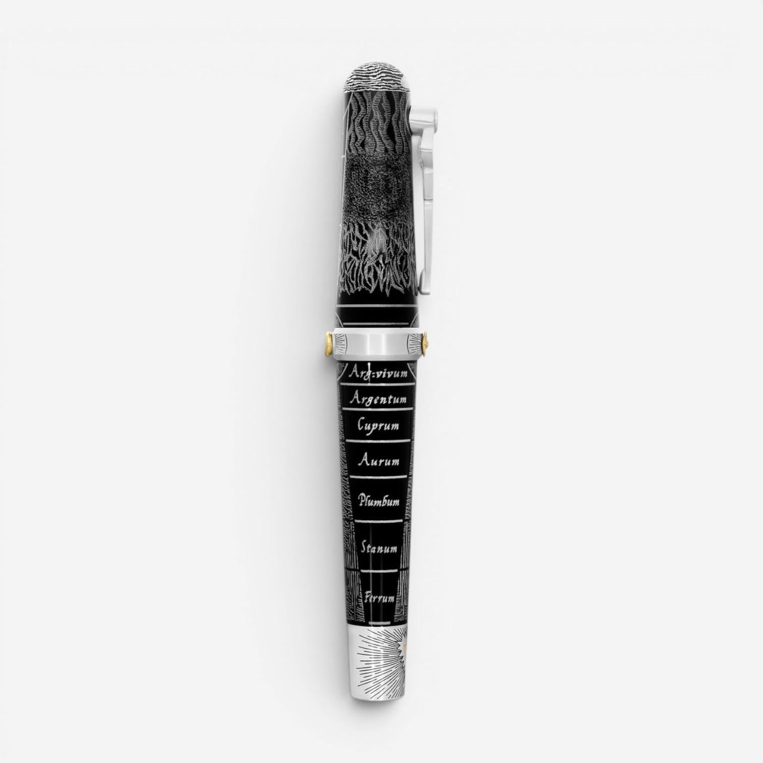 Montegrappa The Alchemist LE Sterling Silver & Resin Rollerball Pen ISAKNRAC
