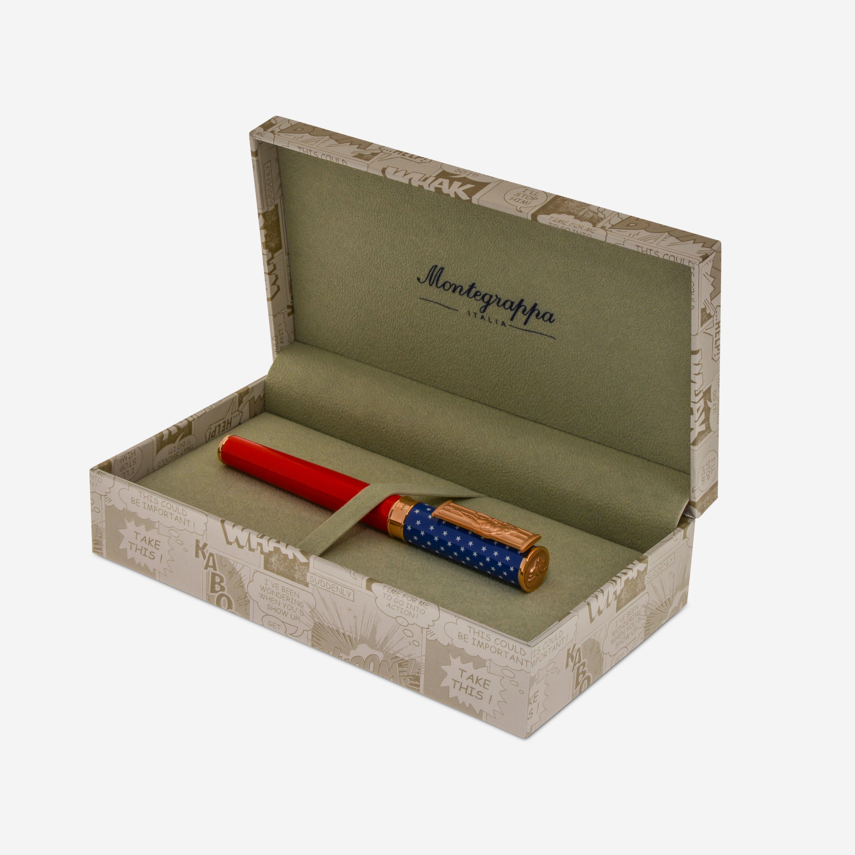 Montegrappa DC Comics Heroes and Villains Wonder Woman Rollerball Pen ISDCWRPU - THE SOLIST