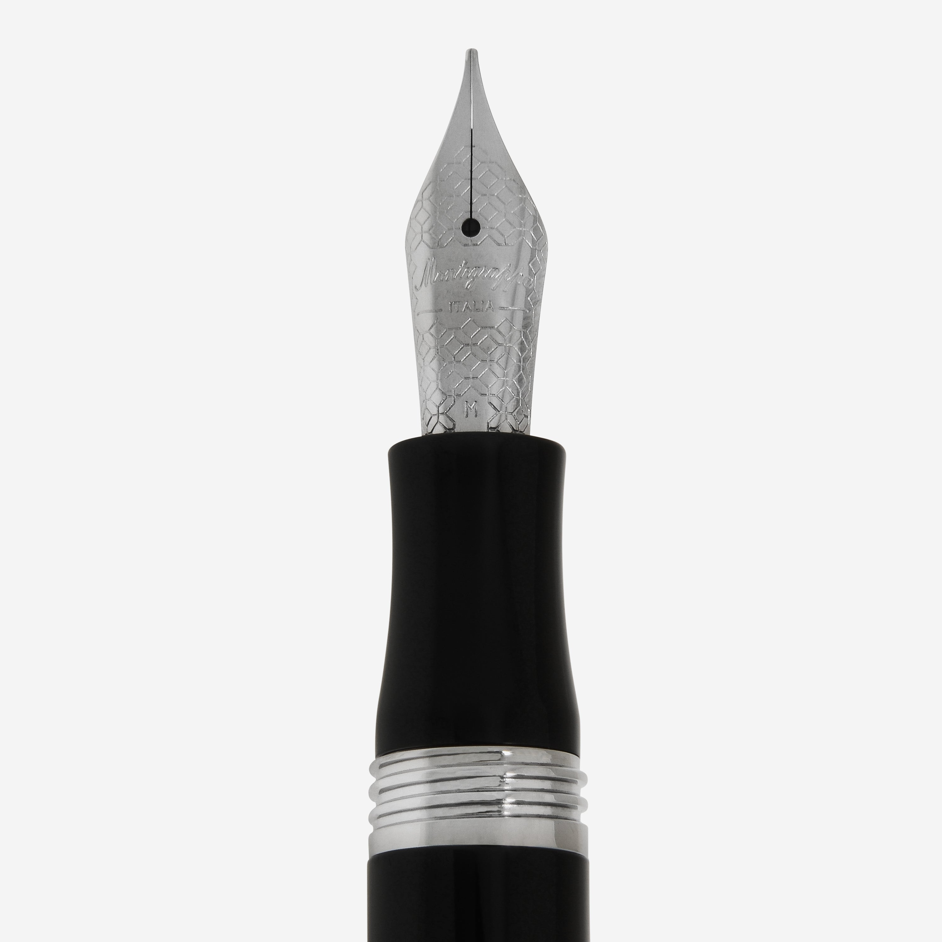 Montegrappa Ducale Black Fountain Pen (M) ISDUR3PC - THE SOLIST
