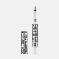 Montegrappa Warner Bros. 100th Anniversary Limited Edition Silver & White Fountain Pen (EF) ISWBN1SE