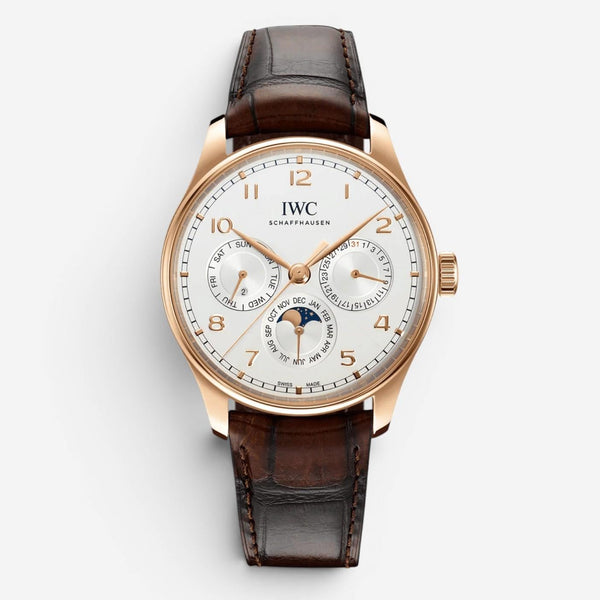 IWC Portugieser Perpetual Calendar 18K Rose Gold Automatic Men's Watch IW344202