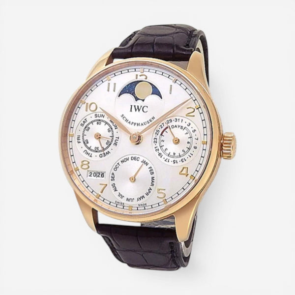 IWC Portugieser Perpetual Calendar 18K Rose Gold Automatic Men's Watch IW502213