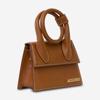 Jacquemus Le Chiquito Moyen Brown Leather Tote Bag 22H213BA0053072811