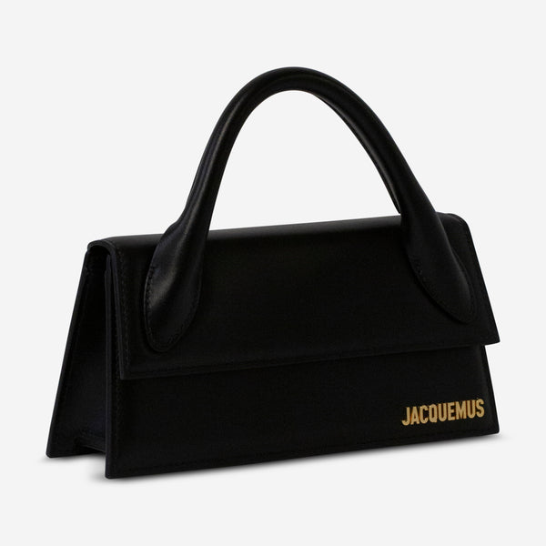 Jacquemus Le Chiquito Long Black Leather Tote Bag 21H213BA0043000990