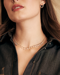 Ina Mar 18K Yellow Gold Marquise Cut Diamond 4.00ct.twd. Station Necklace ANK-19595-1-Y