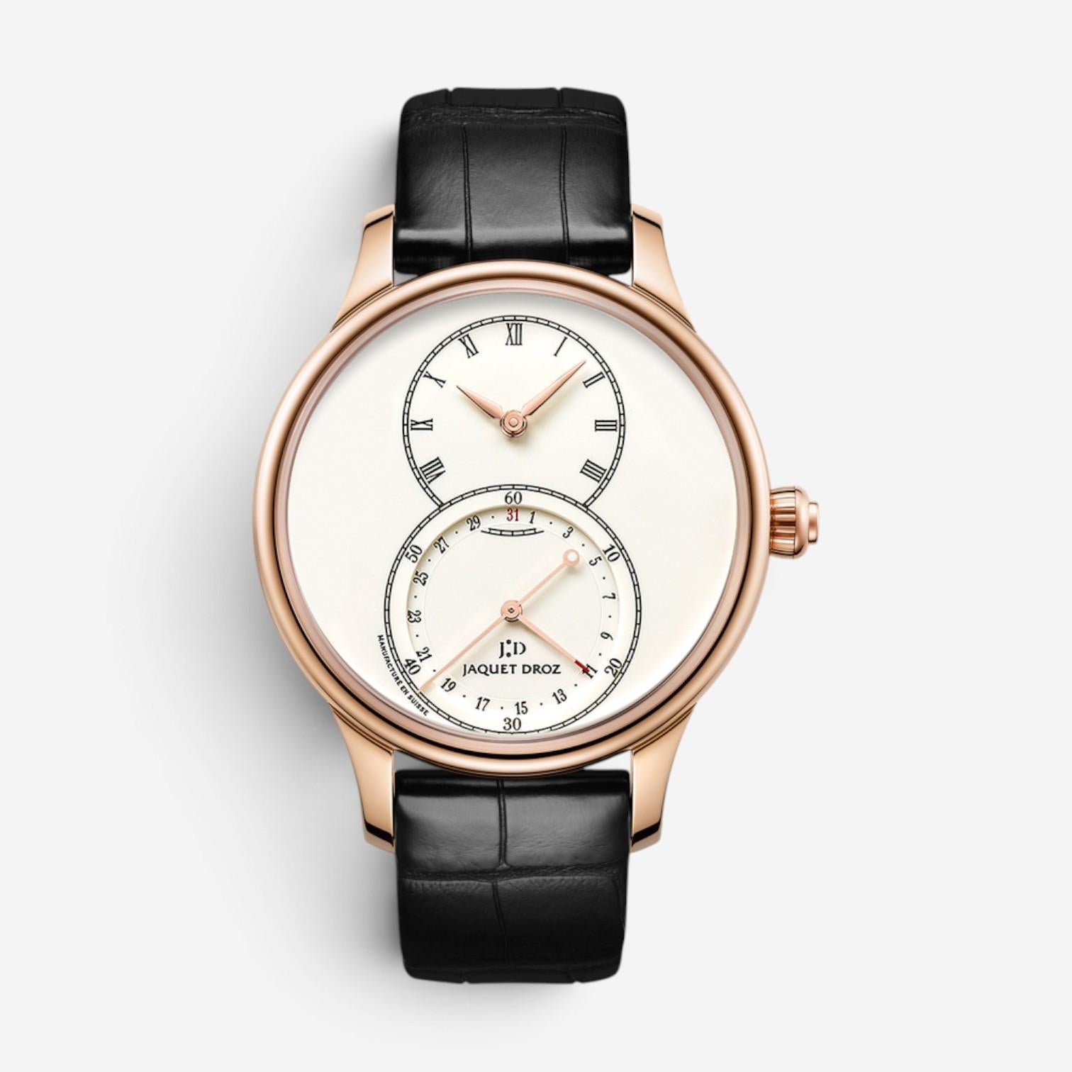 Jaquet Droz Grande Seconde Quantieme 18K Rose Gold Automatic Men's Watch J007013