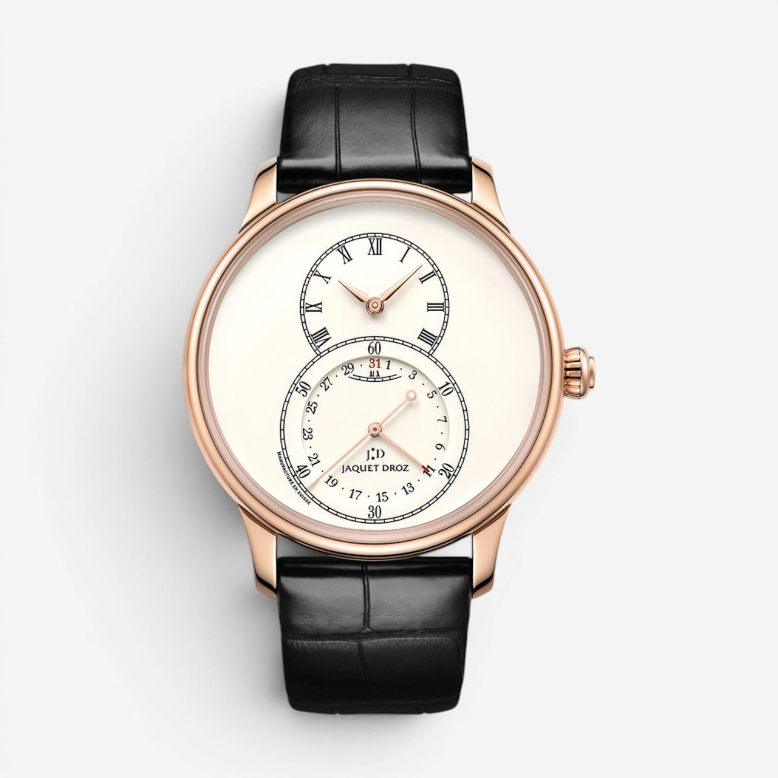 Jaquet Droz Grande Seconde Quantieme 18K Rose Gold Automatic Men's Watch J007033