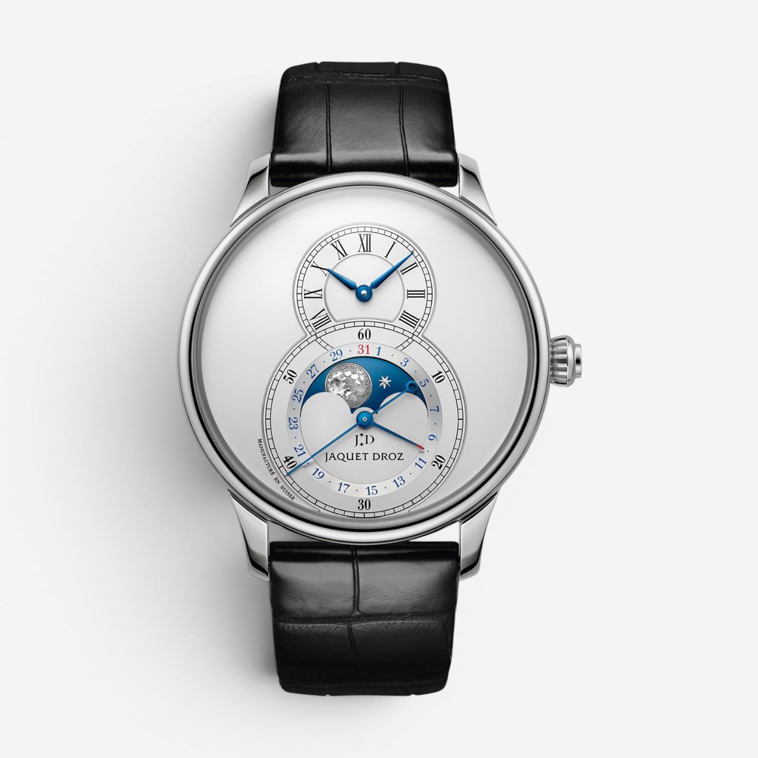 Jaquet Droz Grande Seconde Moon Stainless Steel Automatic Men's Watch J007530240