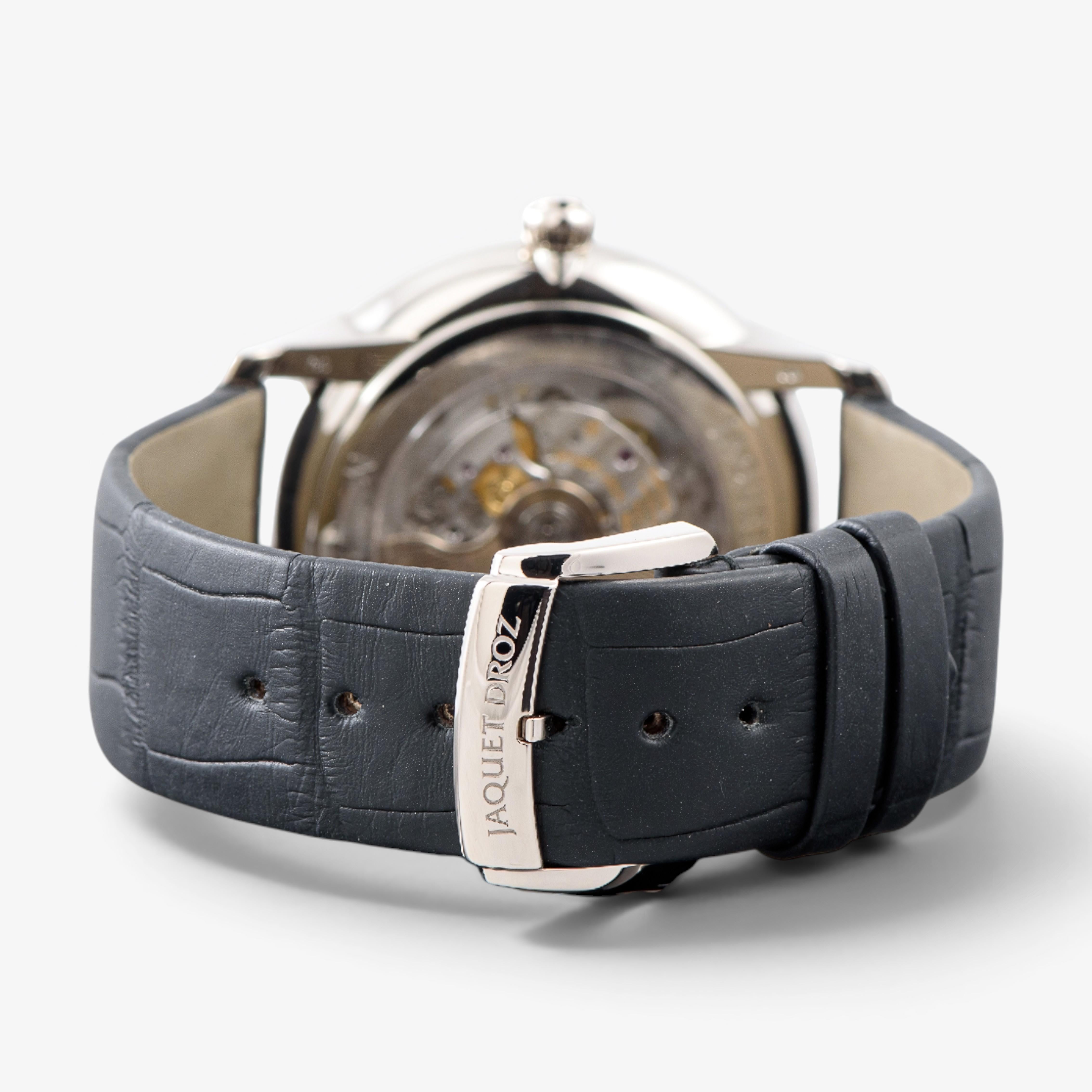 Jaquet Droz Petite Heure Minute 18K White Gold Automatic Men's Watch J016934216
