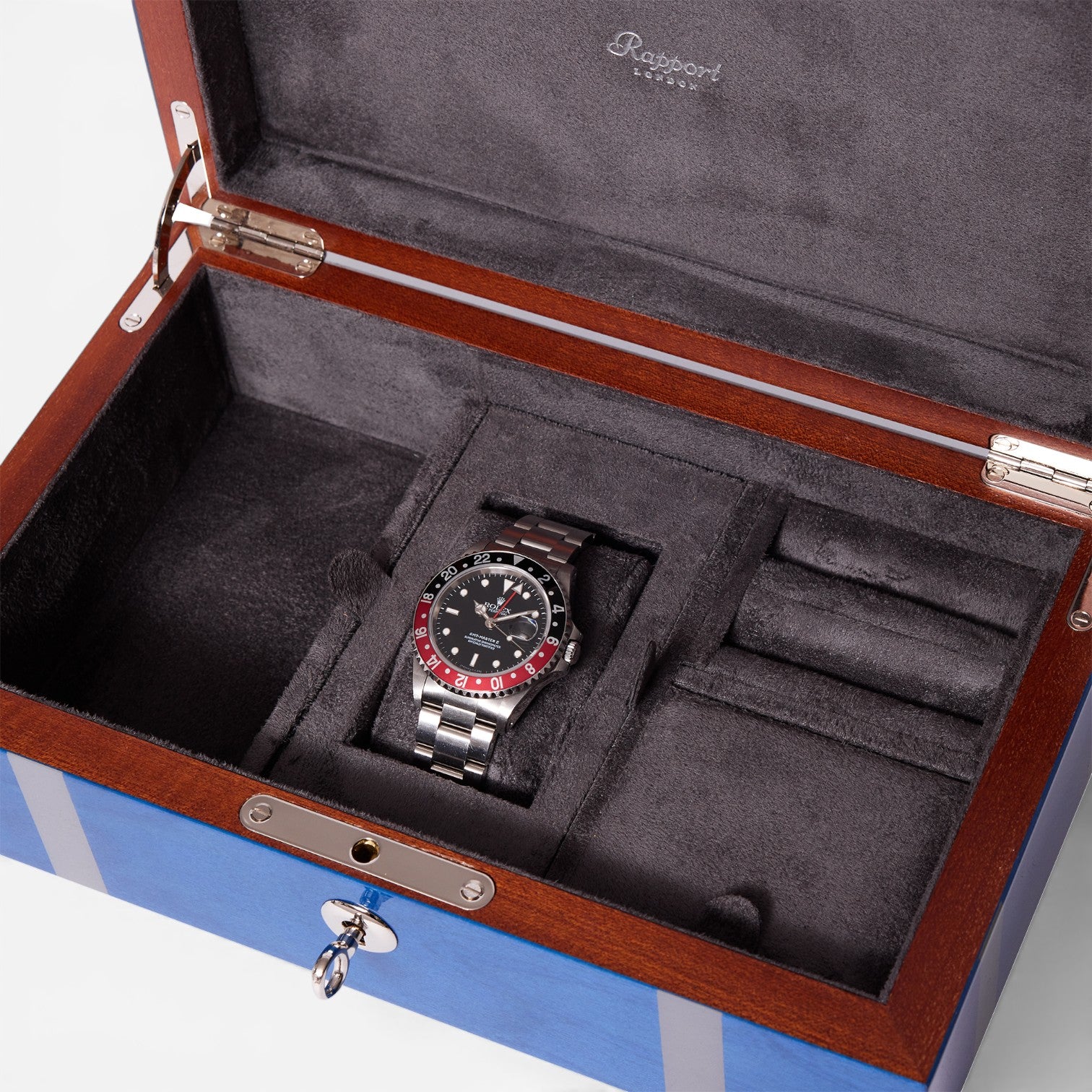Rapport London Carnaby High-Gloss Watch & Jewelry Box J16