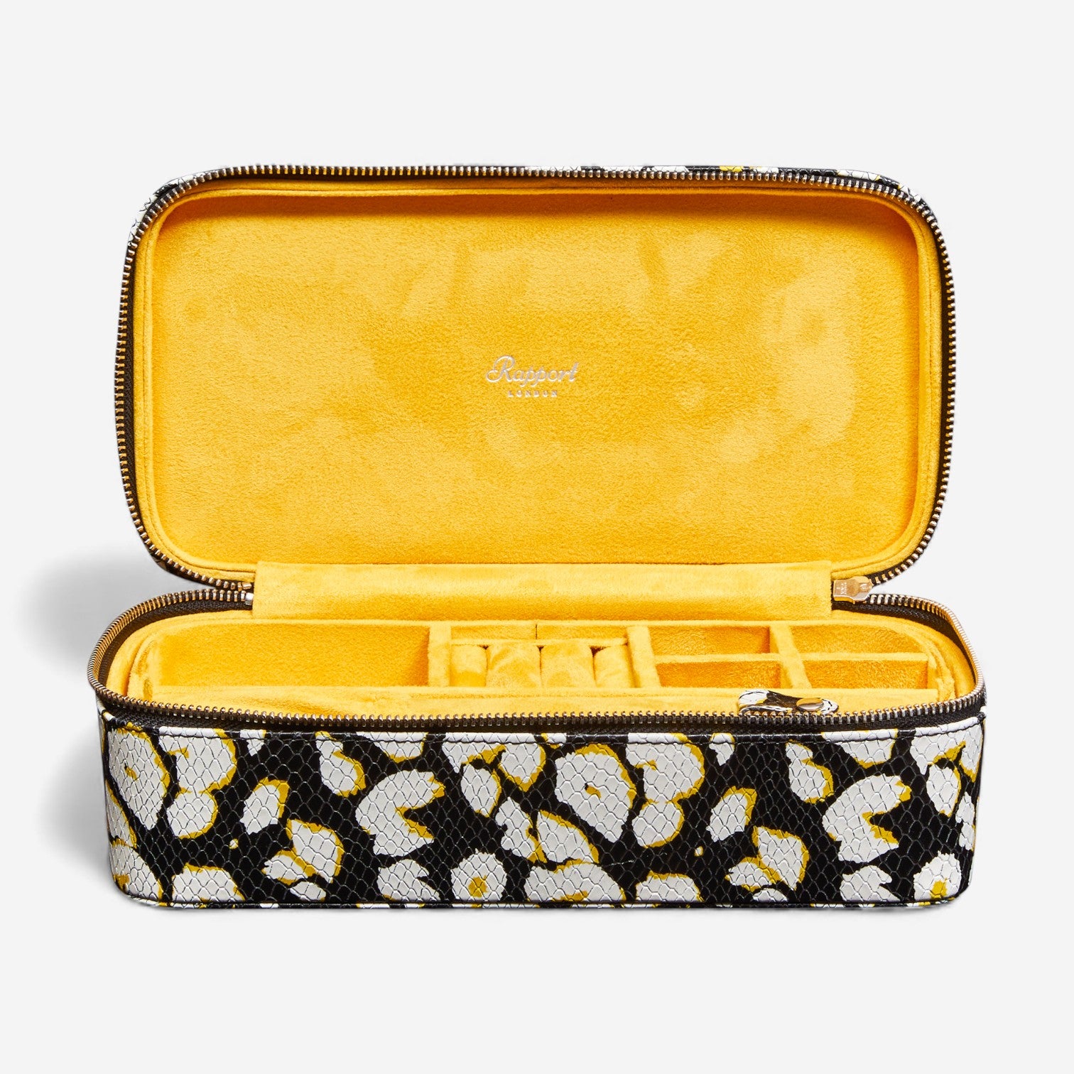 Rapport London Sloane Citrus Textured Leather Jewelry Zip Case J176