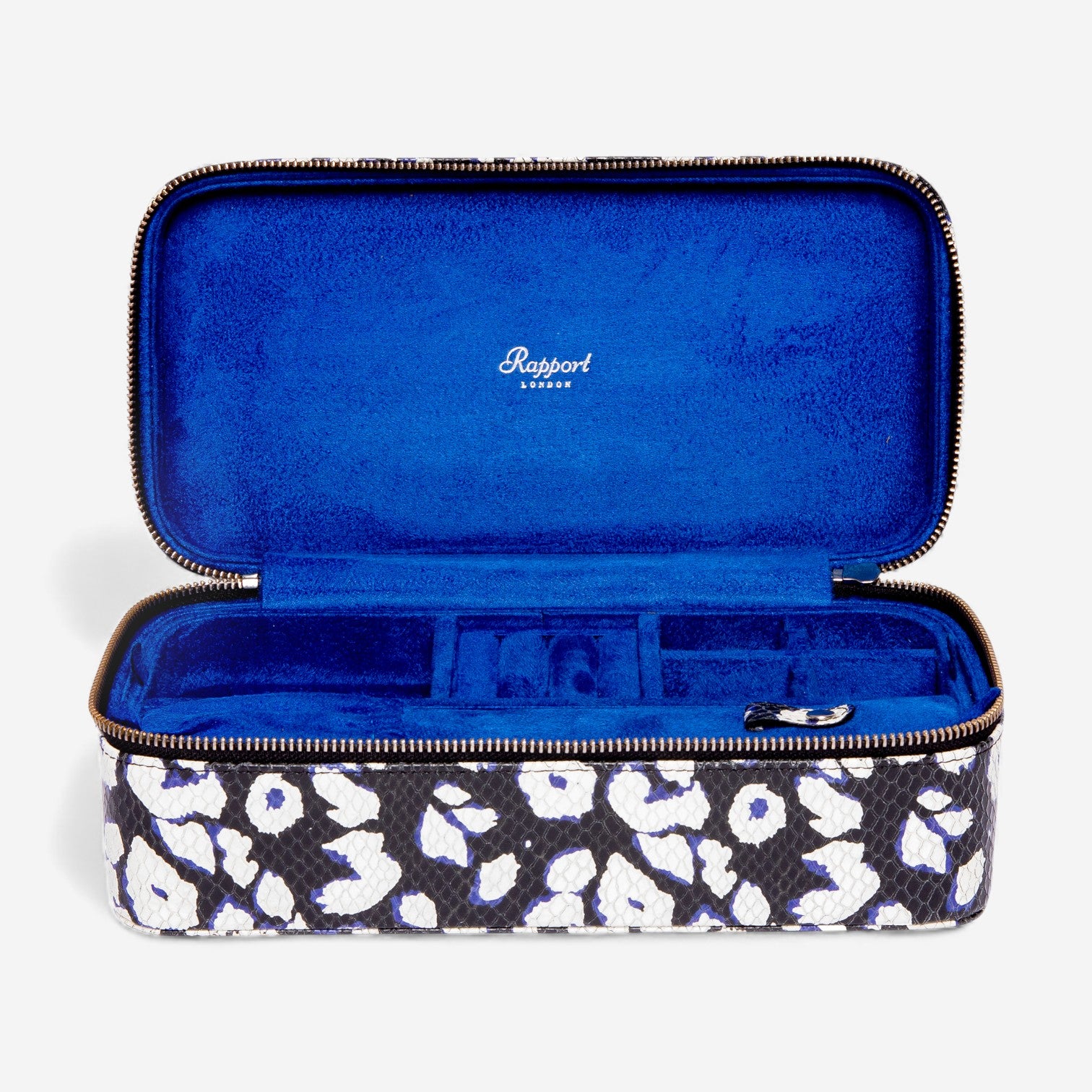 Rapport London Sloane Ocean Textured Leather Jewelry Zip Case J177