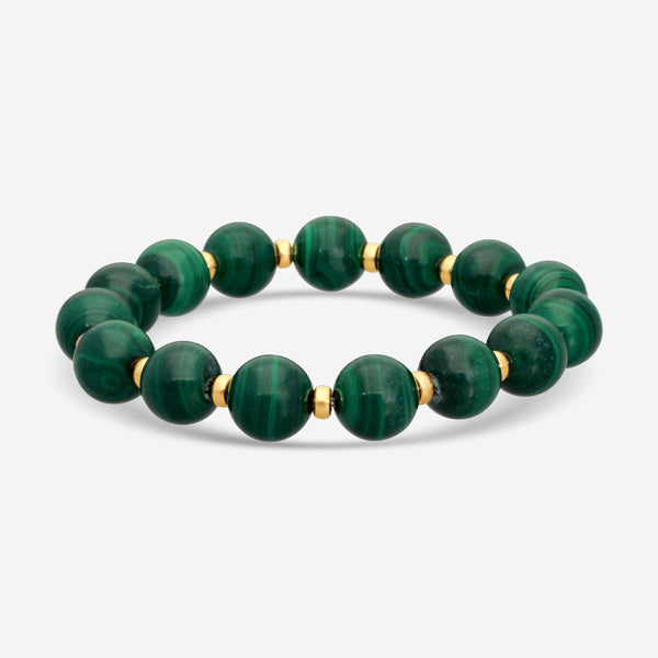 Goshwara Beyond 18K Yellow Gold and Malachite Beads Bracelet JB0098-MCY