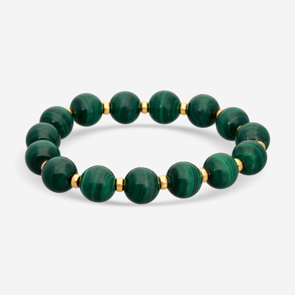Goshwara Beyond 18K Yellow Gold and Malachite Beads Bracelet JB0098-MCY
