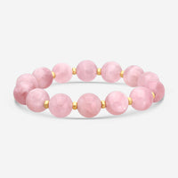 Goshwara Beyond Rose Quarts and 18K Yellow Gold Beads Bracelet JB0098-RQY
