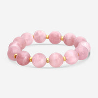 Goshwara Beyond Rose Quarts and 18K Yellow Gold Beads Bracelet JB0098-RQY