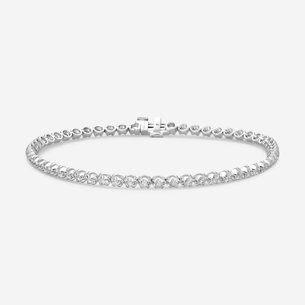 Ina Mar 14K White Gold Diamond 4-Prong Tennis Bracelet B1053A-FW-100F - THE SOLIST