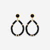 Goshwara G-One 18K Yellow Gold Black Onyx & Diamond Drop Earrings JE0411-OX-Y
