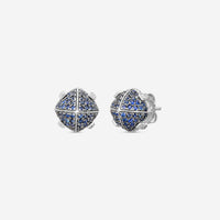 Goshwara 18K White Gold Diamond and Sapphire Stud Earrings JE0231-SA-W