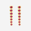 Goshwara G-One 18K Yellow Gold Ruby Cabochon Chandelier Earrings JE0358-RU - THE SOLIST