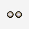 Goshwara 18K Yellow Gold Moon Quartz & Onyx Cabochon Studs JE0540-MQ-OX-Y