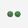 Goshwara G-One 18K White Gold Tsavorite Studs Earrings JE0609-TSAVW