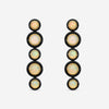 Goshwara G-One 18K Yellow Gold Opal & Onyx Drop Earrings JE0628-OPOXY