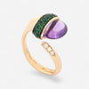 TAVANTI - 18KT Rose Gold, Brill, Amethyst, Green Topaz Ring ( Diamonds 0.05ctw G SI, Amethyst, Green Topaz)-JF-20-0105F - 86

Ring size 7.5. - THE SOLIST