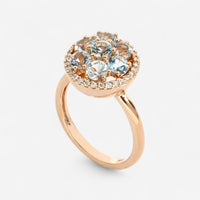 TAVANTI - 18KT Rose Gold, Brill, Blue Topaz Ring ( Diamonds 0.18ctw G Si, Topaz)-JF-20-0182F - 156

Ring size 8, top 14mm. - THE SOLIST