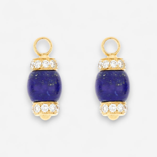TAVANTI - 18KT Yellow Gold, Brill, Lapis Lazuli Earring ( Diamonds 0.70ctw G Si, Lapis Lazuli)-JF-75-1192 LA Y - 39

Length 30mm . Drops are removable. - THE SOLIST