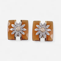 Tavanti 18K Yellow & White Gold Diamond & Citrine Earrings JF-75-0577FC-176