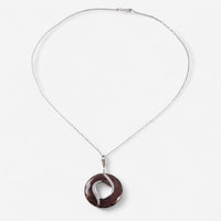 Tavanti 18K White Gold Diamond & Smoky Quartz Pendant Necklace JF-75-0842F-CL-161