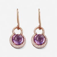 TAVANTI - 18KT Rose Gold, Brill, Amethyst Earring ( Diamonds 1.0ctw G Si, Amethyst)-JF-75-0895F - 117

Earrings are 45mm 18mm. - THE SOLIST