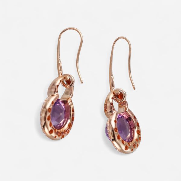 TAVANTI - 18KT Rose Gold, Brill, Amethyst Earring ( Diamonds 1.0ctw G Si, Amethyst)-JF-75-0895F - 117

Earrings are 45mm 18mm. - THE SOLIST