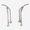 Tavanti 18K White Gold Diamond, Blue Topaz & Peridot Earrings JF-75-1025F-101