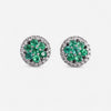 Tavanti 18K White Gold Emerald & Diamond Earrings JF-75-1139F-147