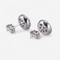 Tavanti 18K White Gold Emerald & Diamond Earrings JF-75-1139F-147