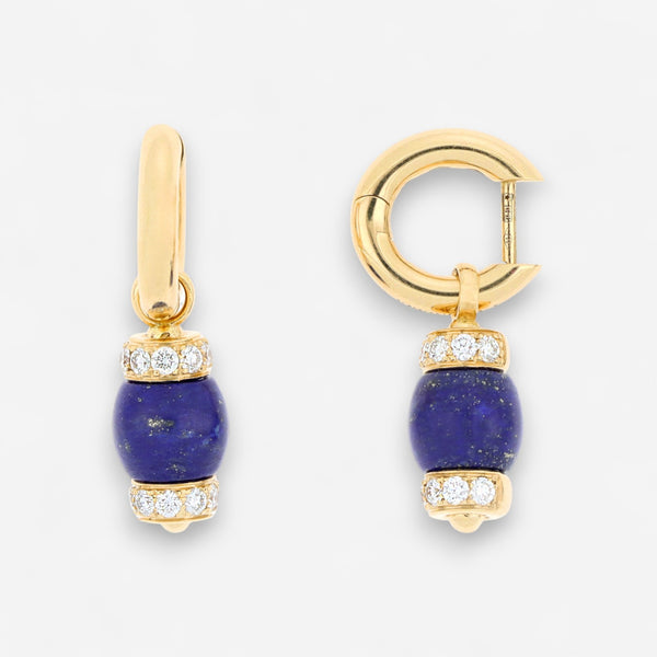 TAVANTI - 18KT Yellow Gold, Brill, Lapis Lazuli Earring ( Diamonds 0.70ctw G Si, Lapis Lazuli)-JF-75-1192 LA Y - 39

Length 30mm . Drops are removable. - THE SOLIST