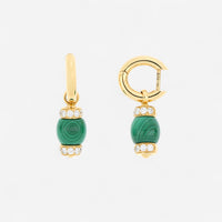 Tavanti 18K Yellow Gold Diamond & Malachite Earrings JF-75-1192-MA-Y-46