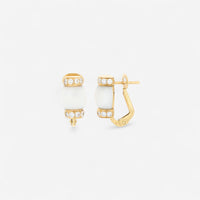 Tavanti Le Carrousel 18K Yellow Gold Diamond & Howlite Earrings JF-75-1195-HO-Y-35