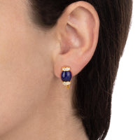 TAVANTI - 18KT Yellow Gold, Brill, Lapis Lazuli Earring ( Diamonds 0.60ctw G Si, Lapis Lazuli)-JF-75-1195 LA Y - 40

Earrings are 18mm x 8mm. - THE SOLIST