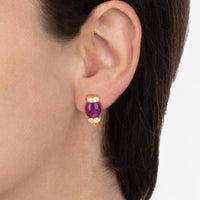 TAVANTI - 18KT Yellow Gold, Brill, Pink Jade Earring ( Diamonds 0.60ctw G Si, Pink Jade)-JF-75-1195 PJ Y - 50

Earrings are 18mm x 6mm. - THE SOLIST