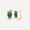 Tavanti 18K Yellow Gold Emerald & Malachite Earrings JF-75-1196-MA-EM-Y-57