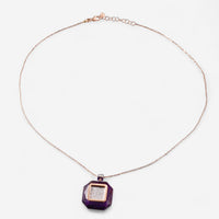 Tavanti 18K Rose & White Gold Diamond & Amethyst Pendant Necklace JF-82-0977F-168